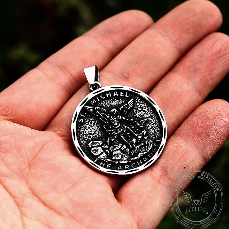 St. Michael Archangel Stainless Steel Pendant