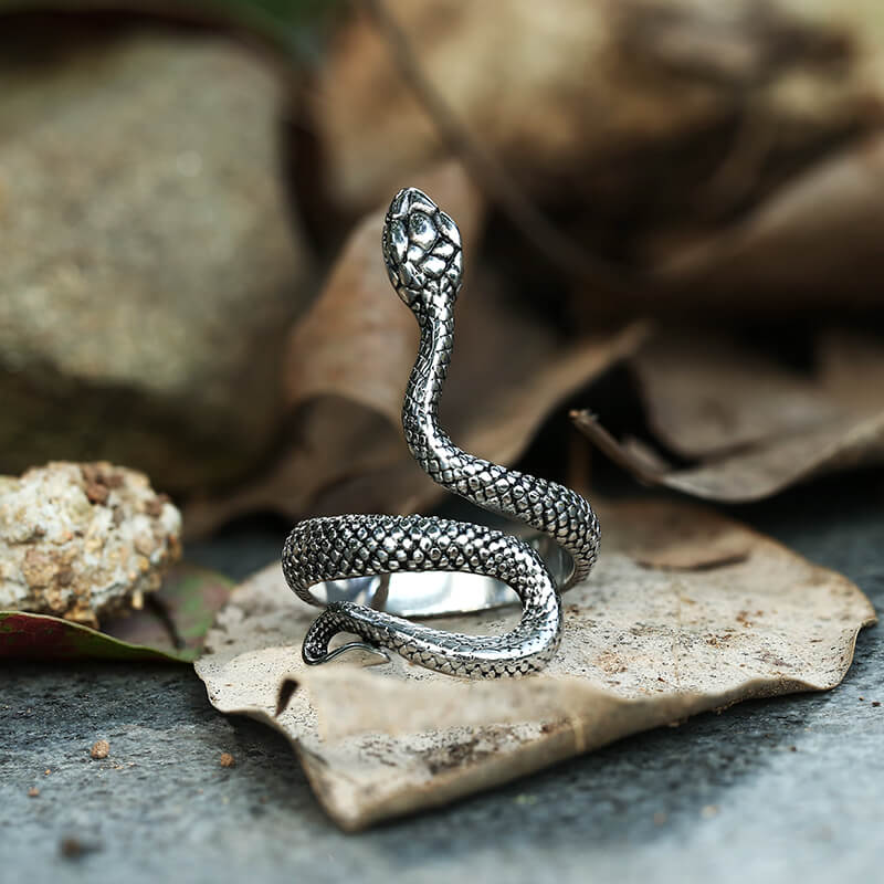 6305-vintage-snake-stainless-steel-ring-1.jpg Vintage Snake Stainless Steel Ring