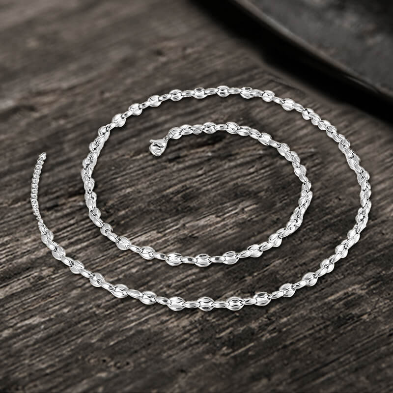 6395-a-silver-a-silver-variation-1.jpg Pig Nose Stainless Steel Necklace