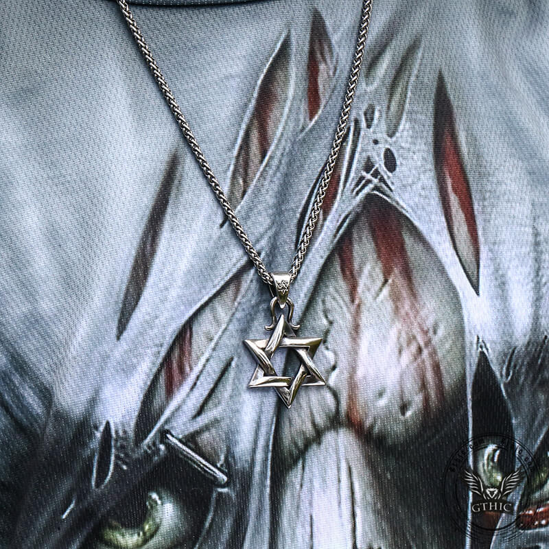 6421-gothic-gem-set-star-of-david-stainless-steel-pendant-4.jpg Gothic Gem-set Star Of David Stainless Steel Pendant