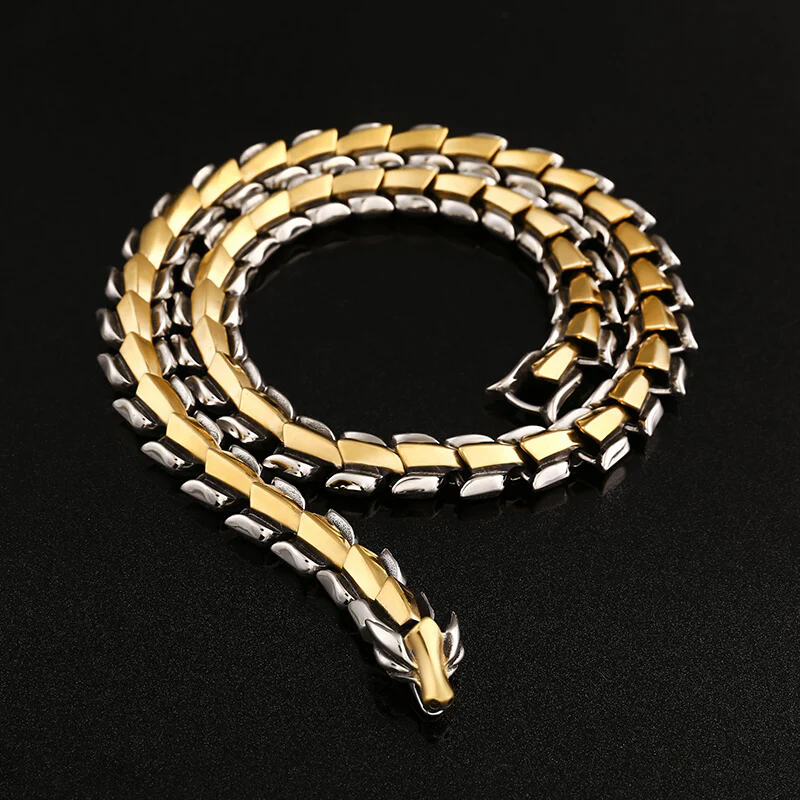 Dragon Bone Stainless Steel Necklace