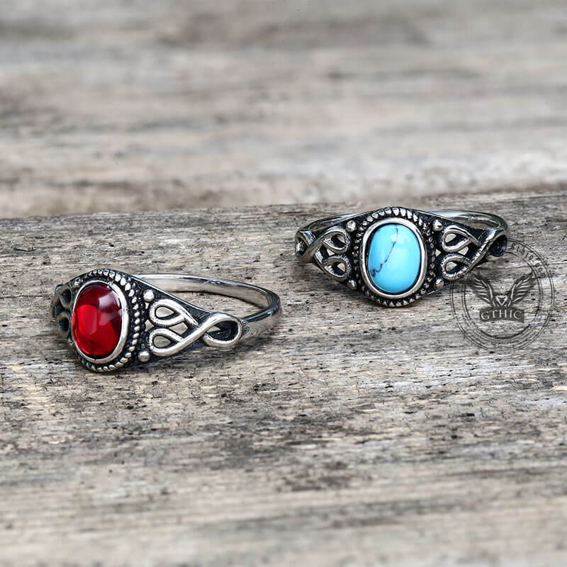 6542-vintage-pattern-stainless-steel-gemstone-ring-4.jpg Vintage Pattern Stainless Steel Gemstone Ring