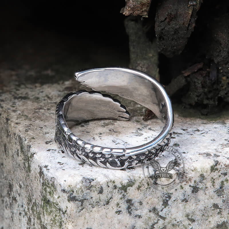 6579-angel-wing-stainless-steel-ring-6.jpg Angel Wing Stainless Steel Ring