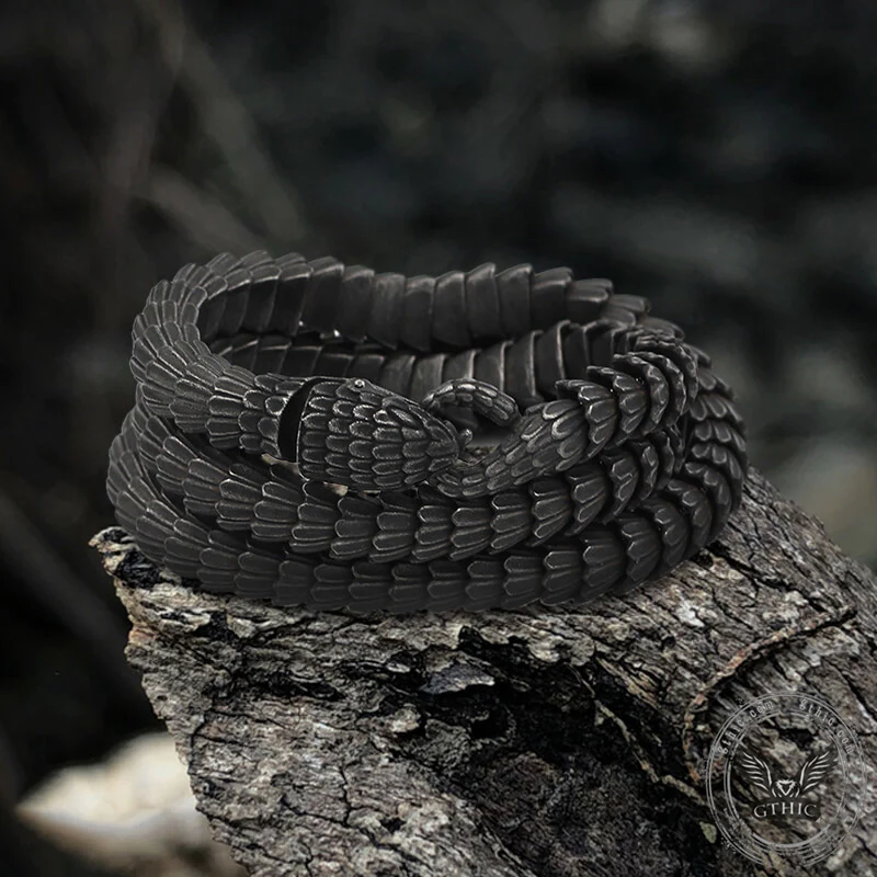6651-snake-scale-stainless-steel-necklace-4.webp Snake Scale Stainless Steel Necklace