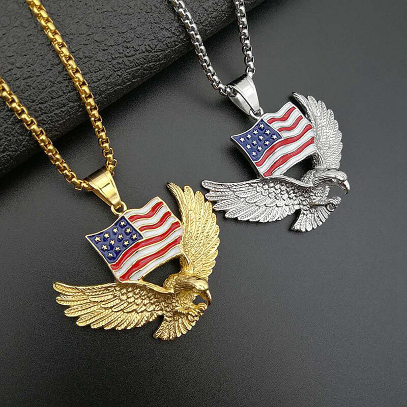 6737-american-flag-eagle-stainless-steel-pendant-1.jpg American Flag Eagle Stainless Steel Pendant