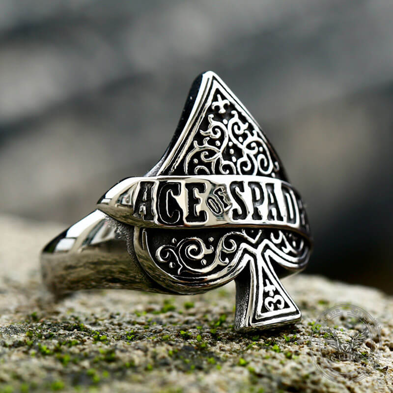 6867-ace-of-spades-stainless-steel-ring-3.jpg Ace Of Spades Stainless Steel Ring