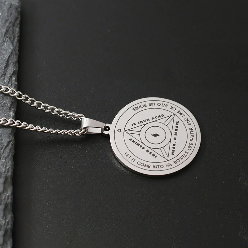The Key of Solomon Pentacle of Jupiter Stainless Steel Necklace