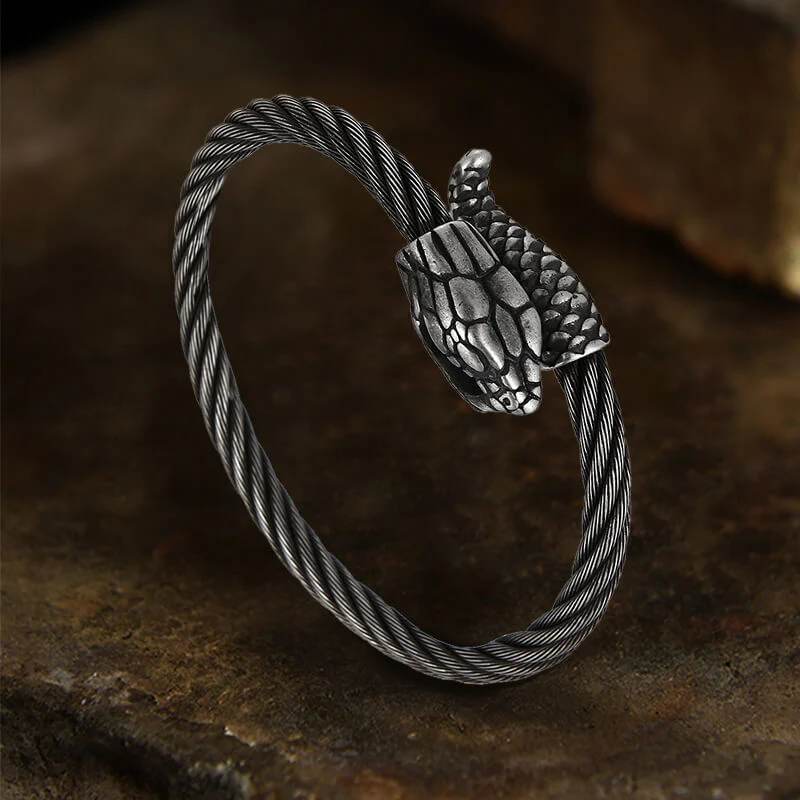 Snake Stainless Steel Animal Bracelet