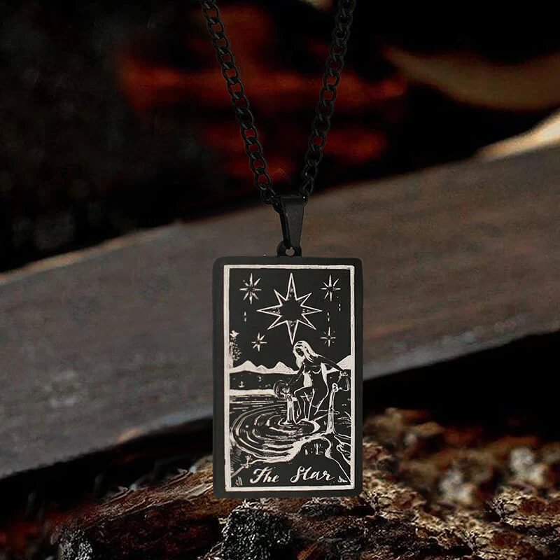 The Star Major Arcana Tarot Stainless Steel Necklace