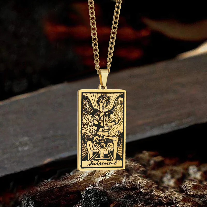 6995-judgement-major-arcana-tarot-stainless-steel-necklace-2.webp Judgement Major Arcana Tarot Stainless Steel Necklace