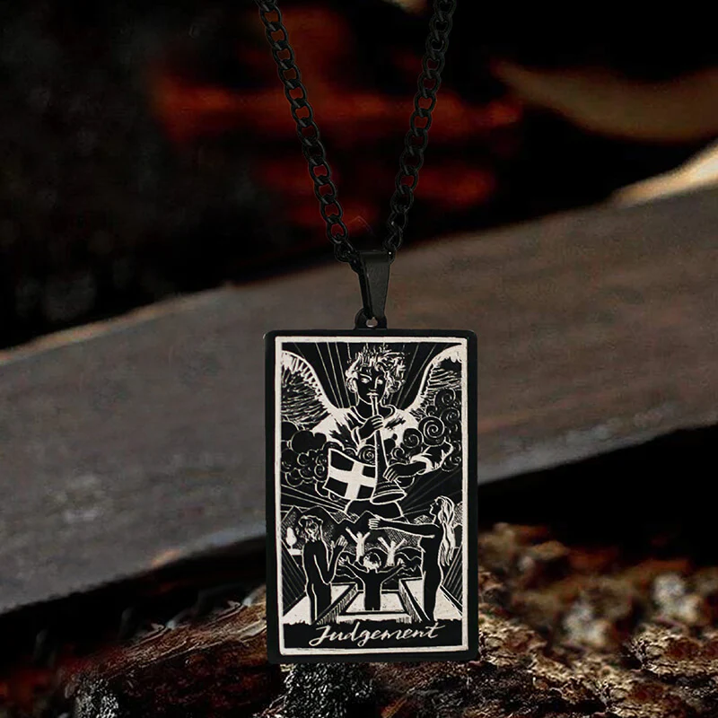 6995-judgement-major-arcana-tarot-stainless-steel-necklace-3.webp Judgement Major Arcana Tarot Stainless Steel Necklace