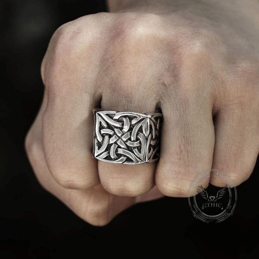 7-celtic-knot-stainless-steel-viking-ring-2.jpg Celtic Knot Stainless Steel Viking Ring