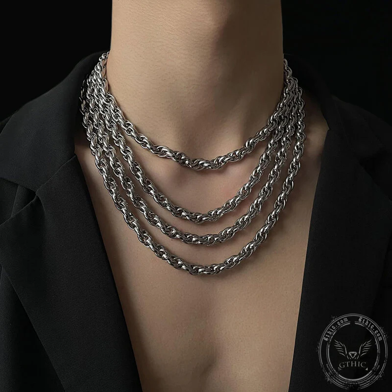 7376-stainless-steel-twist-chain-necklace-2.webp Stainless Steel Twist Chain Necklace