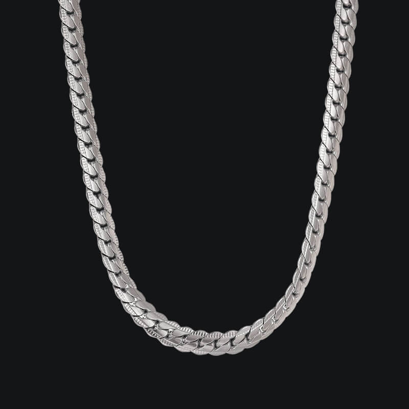 7381-cuban-link-stainless-steel-necklace-1.jpg Cuban Link Stainless Steel Necklace