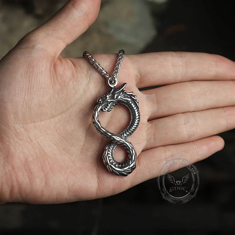 7479-norse-dragon-stainless-steel-ouroboros-pendant-3.webp Norse Dragon Stainless Steel Ouroboros Pendant
