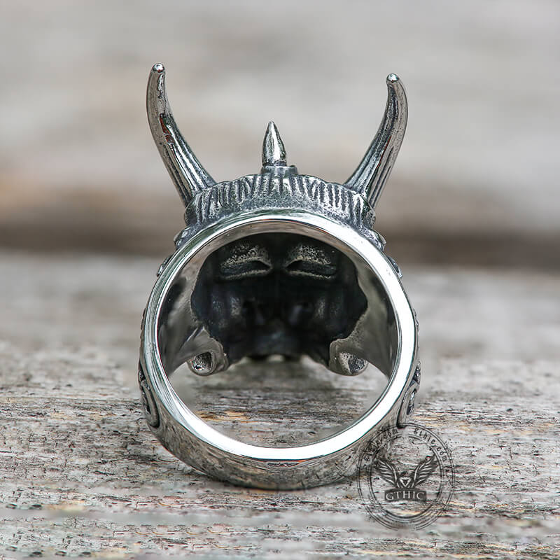 7499-vintage-oni-mask-stainless-steel-ring-9.jpg Vintage Oni Mask Stainless Steel Ring