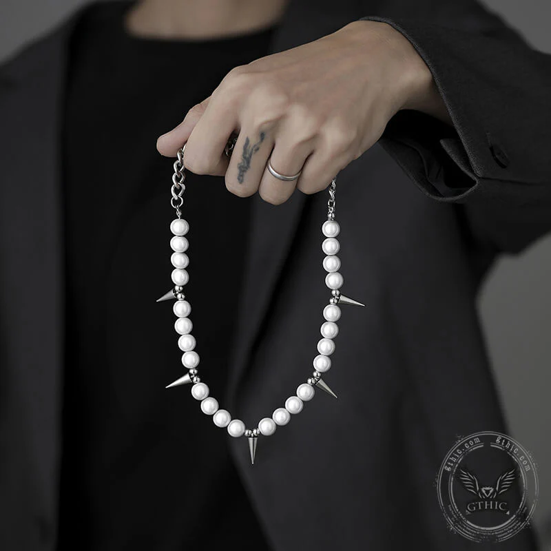 7527-rivet-pearl-stainless-steel-necklace-4.webp Rivet Pearl Stainless Steel Necklace