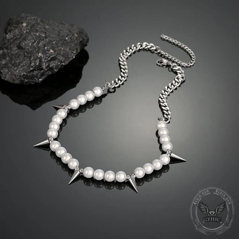 7527-rivet-pearl-stainless-steel-necklace-5.webp Rivet Pearl Stainless Steel Necklace