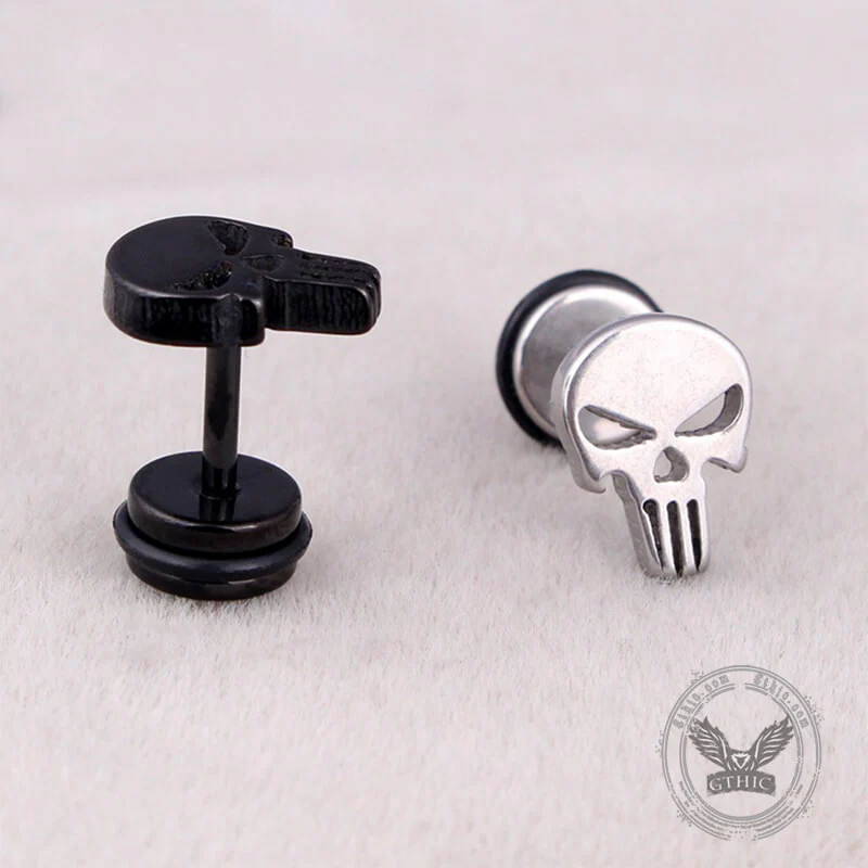 7535-spooky-stainless-steel-skull-stud-earrings-3.webp Spooky Stainless Steel Skull Stud Earrings