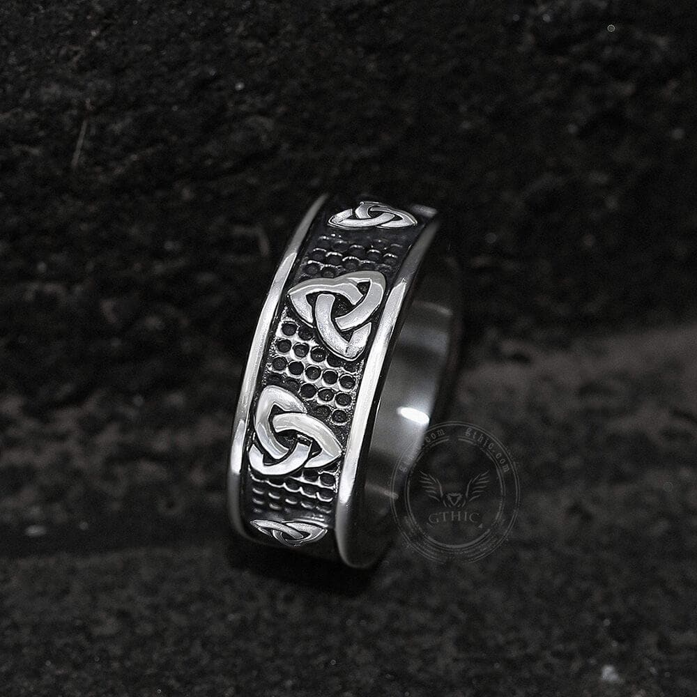 761-warrior-triquetra-stainless-steel-viking-ring-6.jpg Warrior Triquetra Stainless Steel Viking Ring