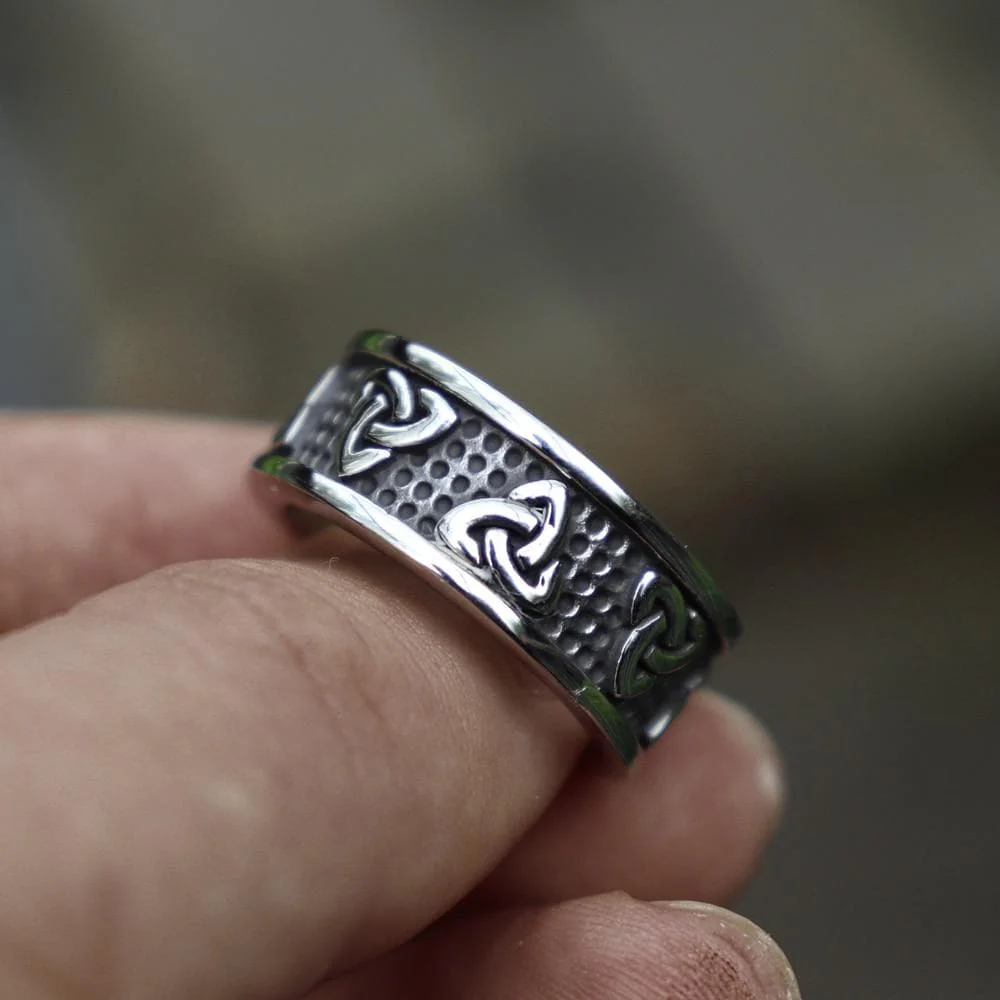 761-warrior-triquetra-stainless-steel-viking-ring-8.webp Warrior Triquetra Stainless Steel Viking Ring