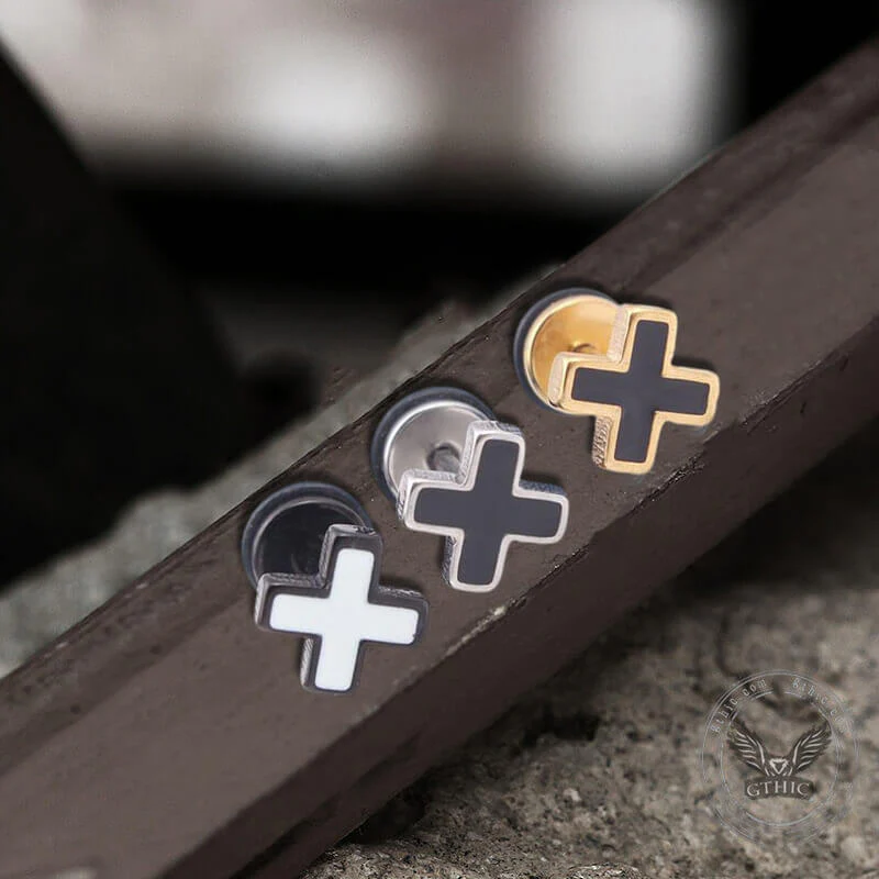 7630-simple-cross-stainless-steel-earring-7.webp Simple Cross Stainless Steel Earring