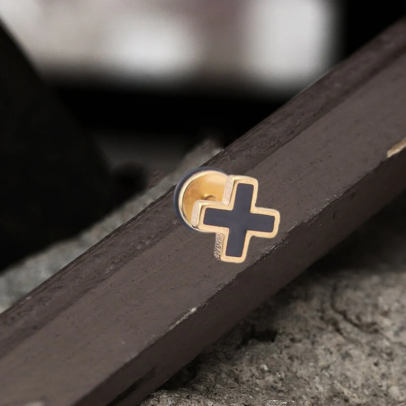 7634-gold-single-gold-single-variation-1.webp Simple Cross Stainless Steel Earring