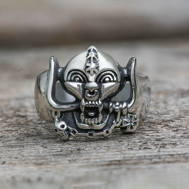 7669-motorhead-stainless-steel-warpig-finger-ring-1.jpg Motörhead Stainless Steel Warpig Finger Ring