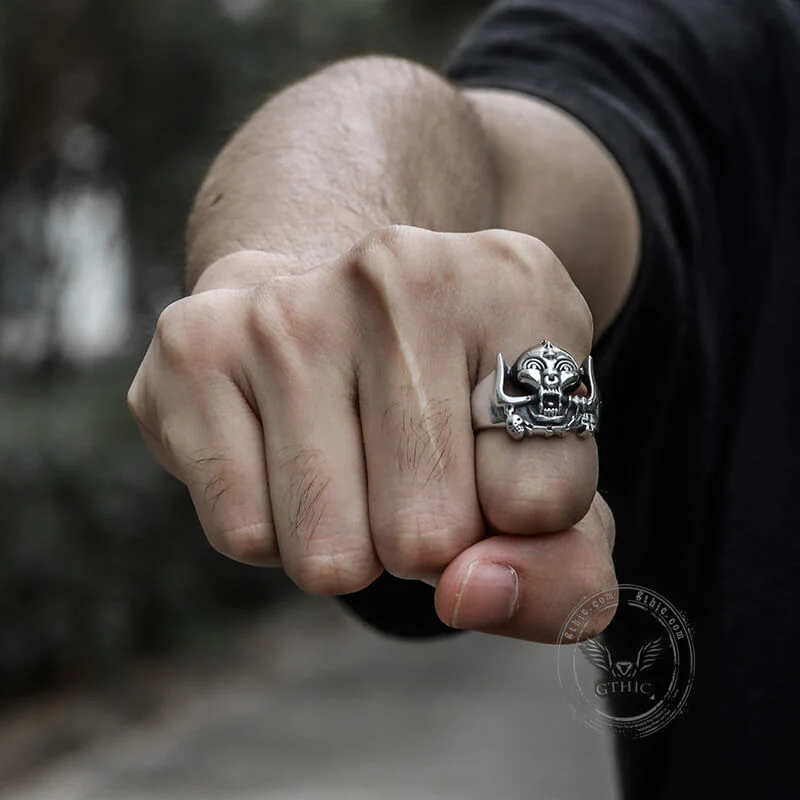 7669-motorhead-stainless-steel-warpig-finger-ring-2.webp Motörhead Stainless Steel Warpig Finger Ring
