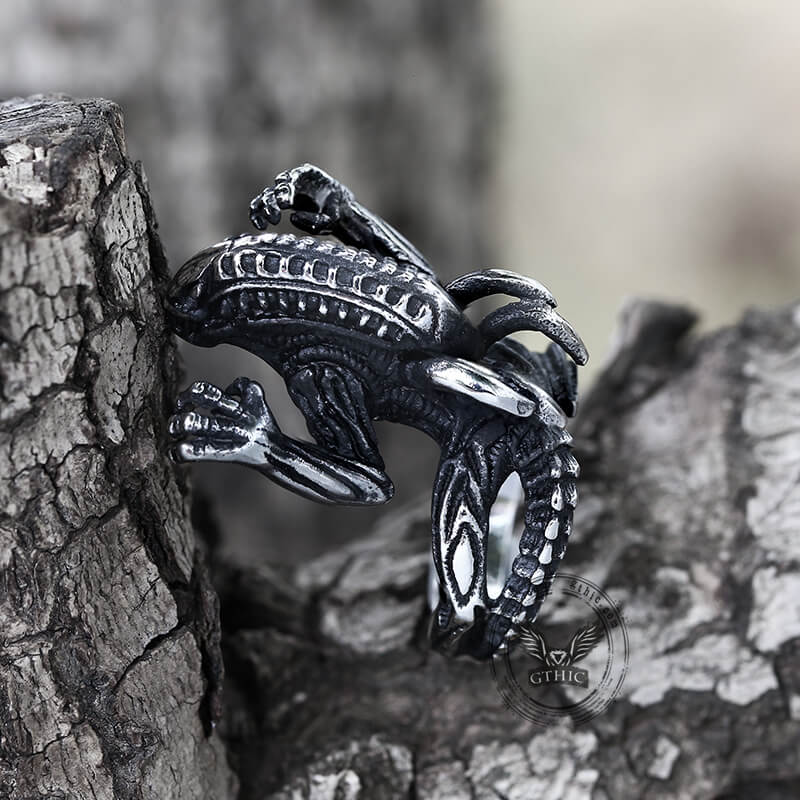 7686-predator-stainless-steel-skull-ring-3.jpg Predator Stainless Steel Skull Ring