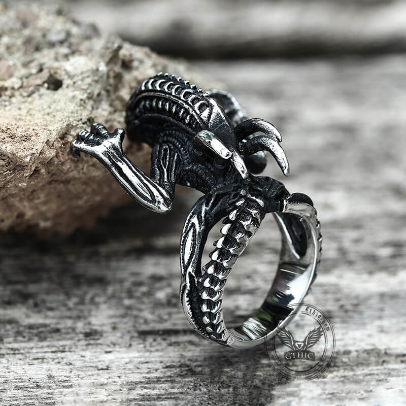 7686-predator-stainless-steel-skull-ring-5.jpg Predator Stainless Steel Skull Ring