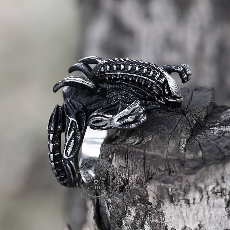 7686-predator-stainless-steel-skull-ring-8.jpg Predator Stainless Steel Skull Ring