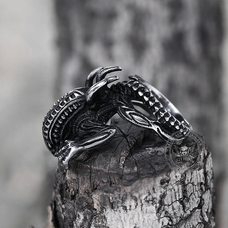 7686-predator-stainless-steel-skull-ring-9.jpg Predator Stainless Steel Skull Ring