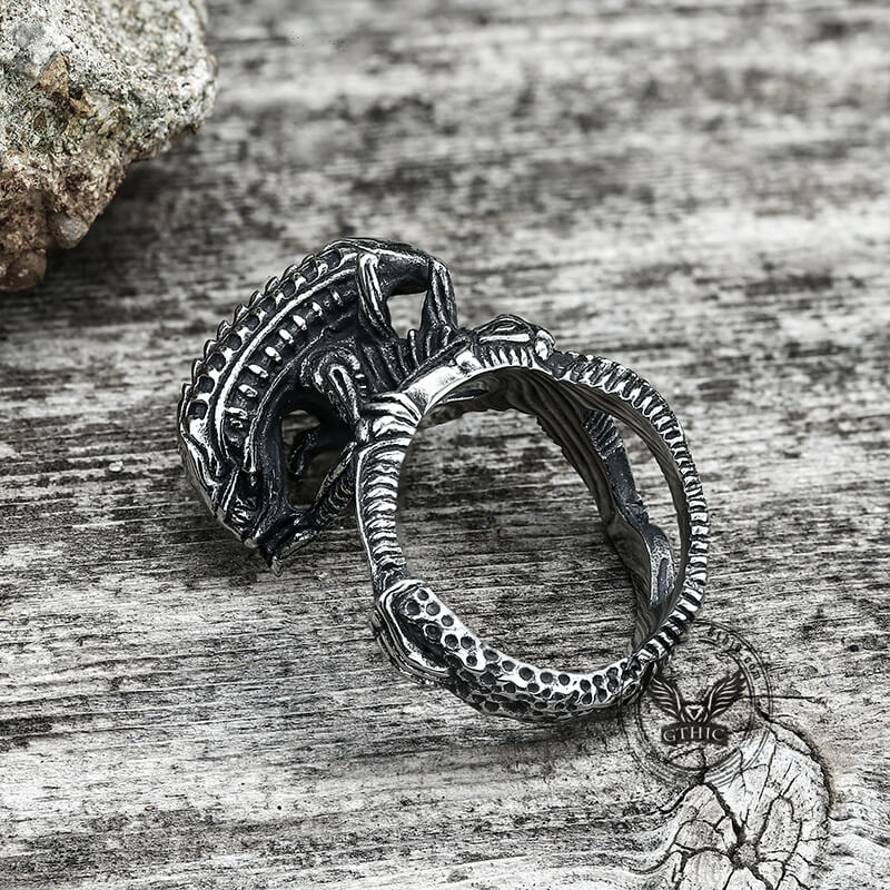 7693-punk-alien-stainless-steel-predator-ring-10.jpg Punk Alien Stainless Steel Predator Ring