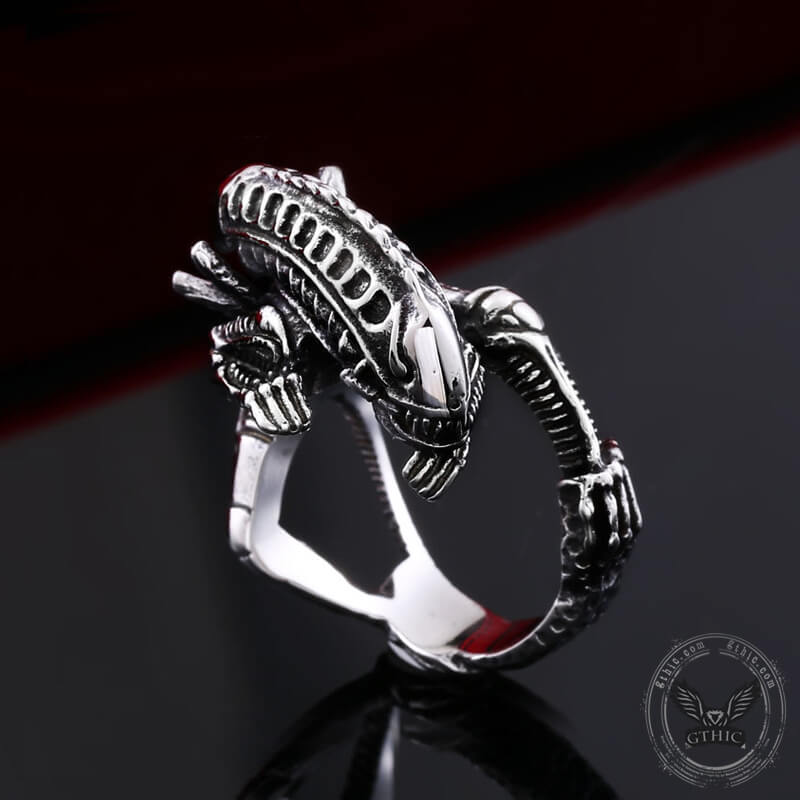 7693-punk-alien-stainless-steel-predator-ring-3.jpg Punk Alien Stainless Steel Predator Ring