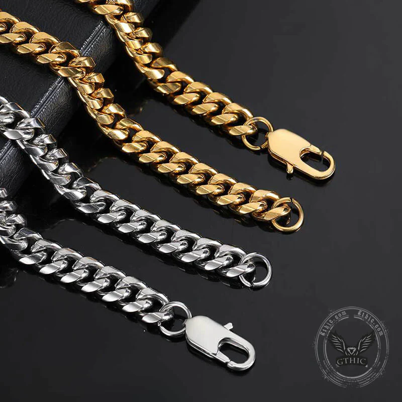 Miami Cuban Stainless Steel Choker Chain Necklace