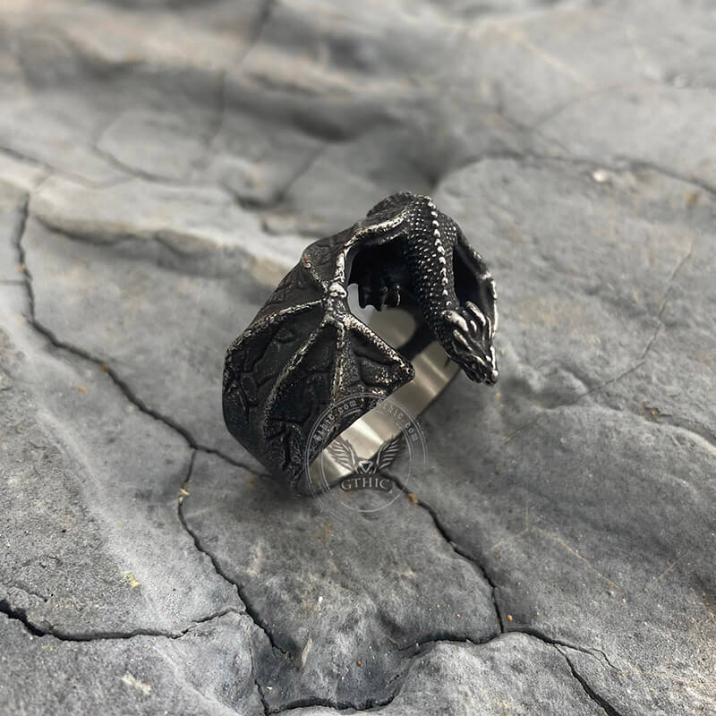 7869-celtic-flying-dragon-stainless-steel-ring-5.jpg Celtic Flying Dragon Stainless Steel Ring