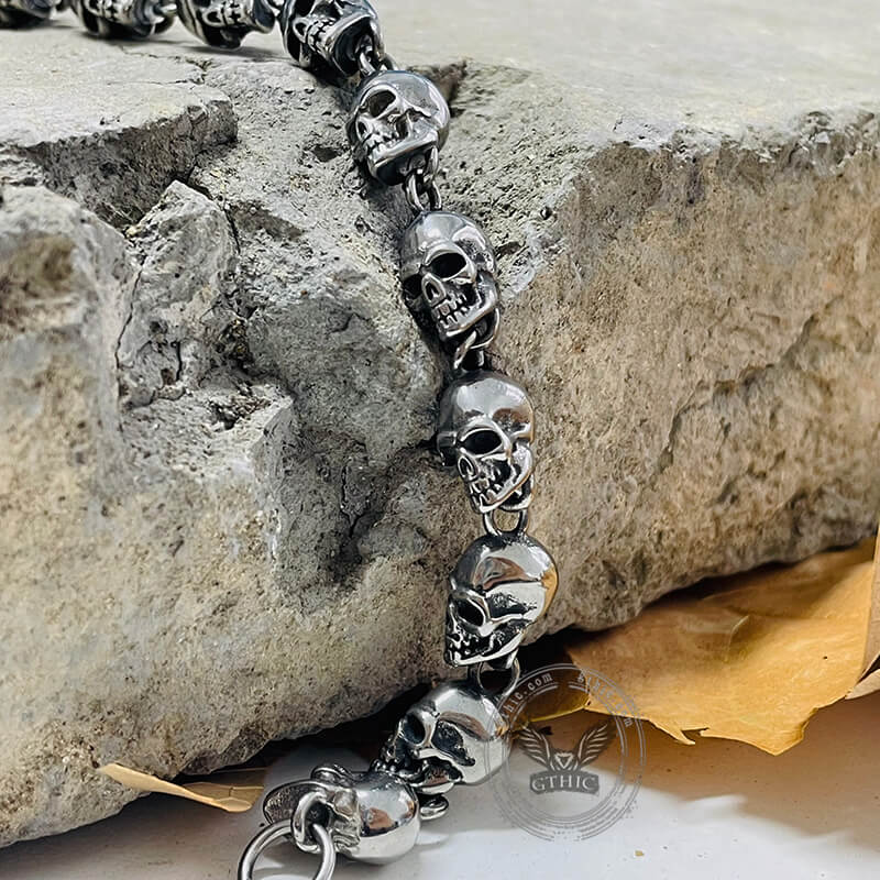 7991-gothic-skull-head-link-stainless-steel-bracelet-3.jpg Gothic Skull Head Link Stainless Steel Bracelet