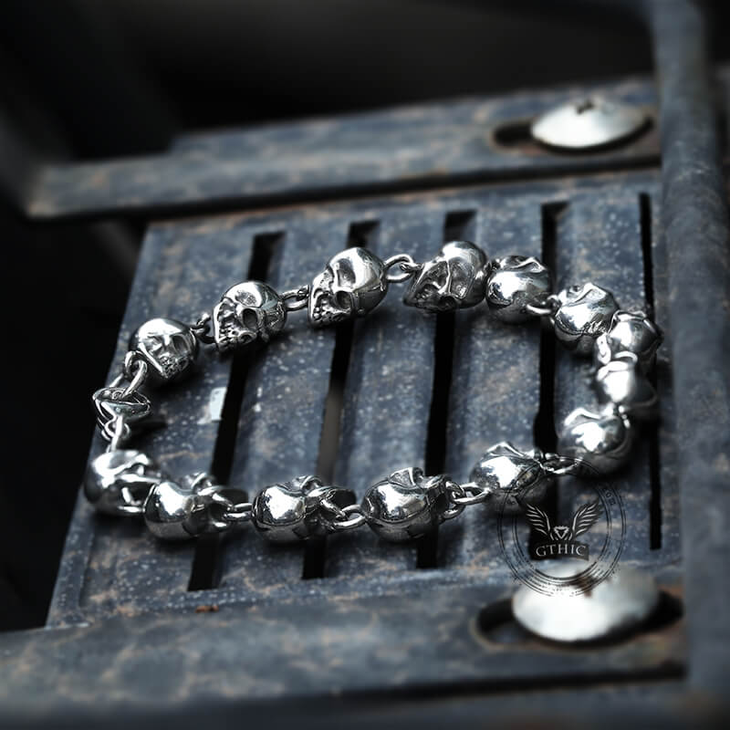 7991-gothic-skull-head-link-stainless-steel-bracelet-4.jpg Gothic Skull Head Link Stainless Steel Bracelet