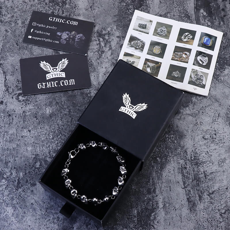 7991-gothic-skull-head-link-stainless-steel-bracelet-7.jpg Gothic Skull Head Link Stainless Steel Bracelet