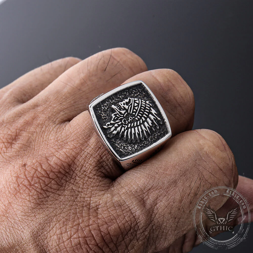 Indian Stainless Steel Skull Ring