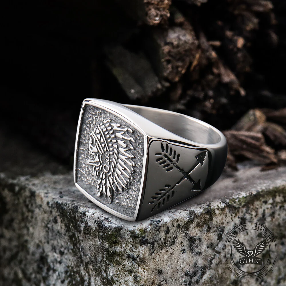 Indian Stainless Steel Skull Ring