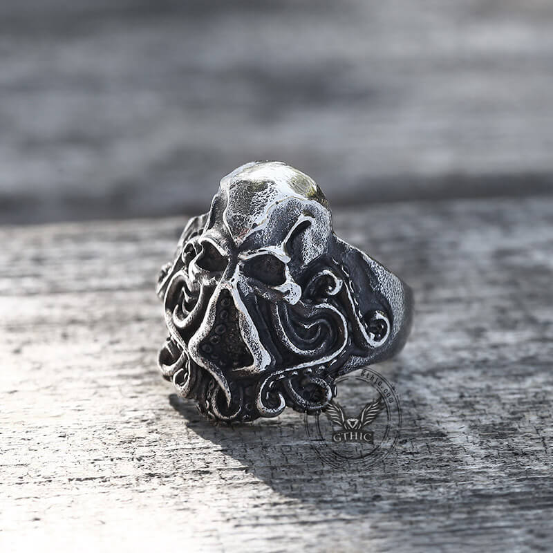 8176-vintage-kraken-octopus-stainless-steel-ring-4.jpg Vintage Kraken Octopus Stainless Steel Ring