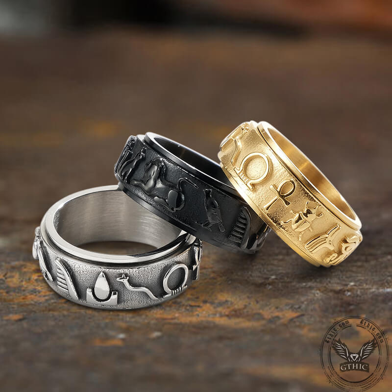 8207-egyptian-symbols-ankh-stainless-steel-spinner-ring-1.jpg Egyptian Symbols Ankh Stainless Steel Spinner Ring