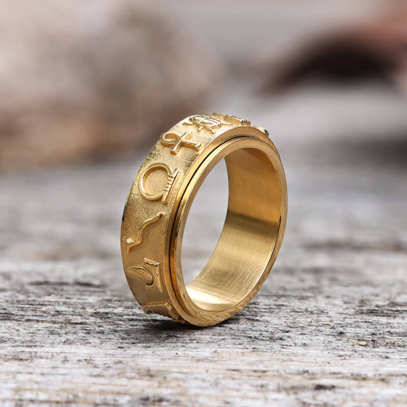 8207-egyptian-symbols-ankh-stainless-steel-spinner-ring-4.jpg Egyptian Symbols Ankh Stainless Steel Spinner Ring