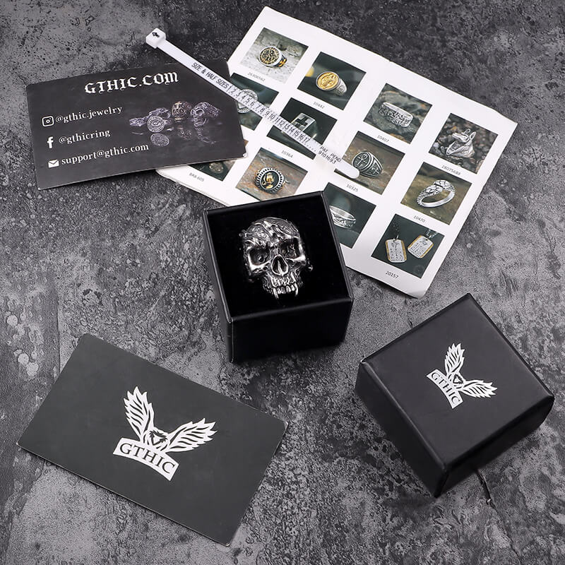 8232-rise-from-ashes-stainless-steel-skull-ring-7.jpg Rise From Ashes Stainless Steel Skull Ring