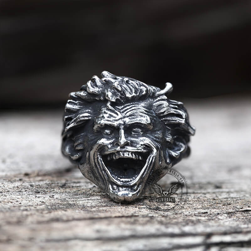 8283-crazy-clown-stainless-steel-ring-3.jpg Crazy Clown Stainless Steel Ring