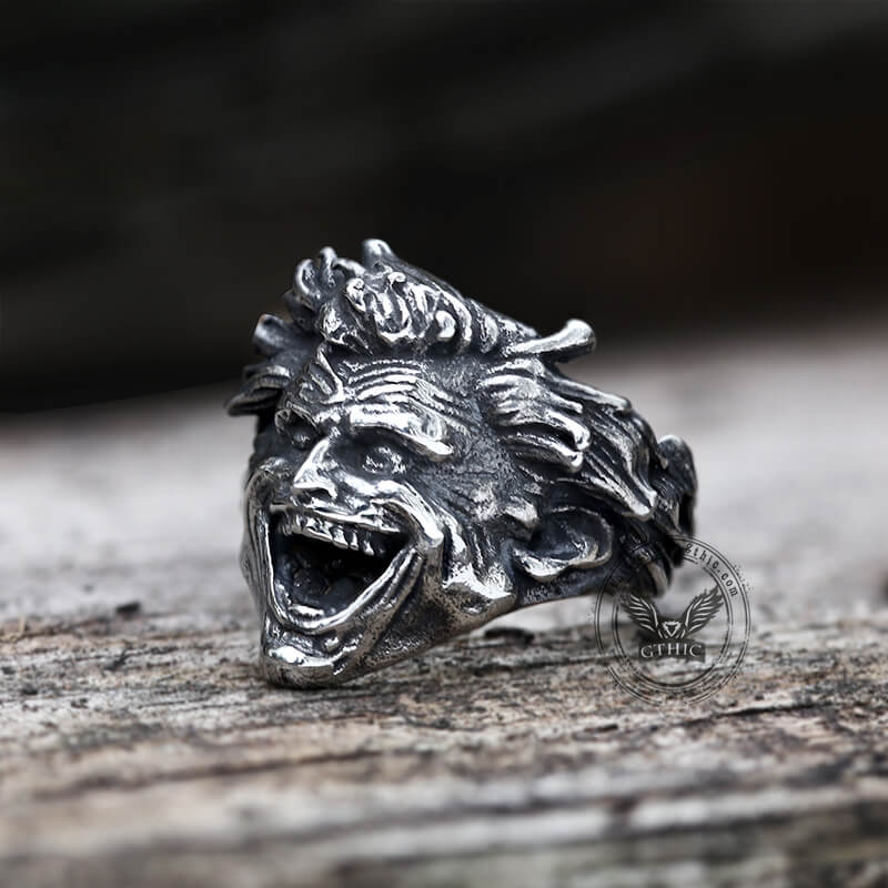 8283-crazy-clown-stainless-steel-ring-4.jpg Crazy Clown Stainless Steel Ring