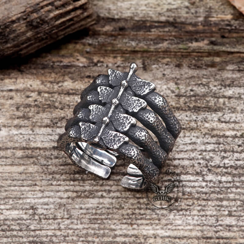 8366-detailed-vertebrae-stainless-steel-ring-4.jpg Detailed Vertebrae Stainless Steel Ring