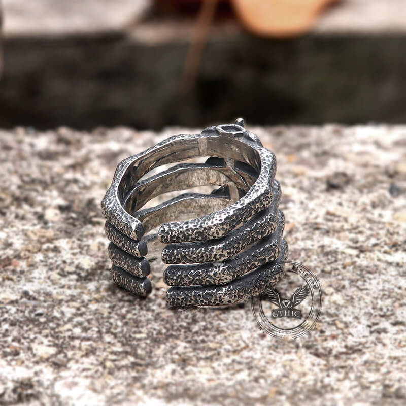 8366-detailed-vertebrae-stainless-steel-ring-6.jpg Detailed Vertebrae Stainless Steel Ring